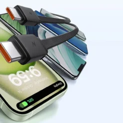 Външна батерия BASEUS Qpow 2 Power Bank 20000 mAh, 30W + вградени кабели 2C, /черен/ – P10055009113-00