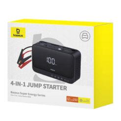 BASEUS Компресор + фенер Power Bank/Car Jump Starter Energy 4in1 6000 mAh, 600A + Компресор + фенер /черен/  – C00245902111-00