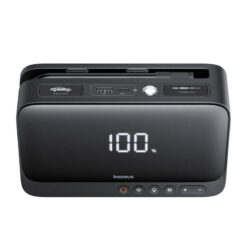 BASEUS Компресор + фенер Power Bank/Car Jump Starter Energy 4in1 6000 mAh, 600A + Компресор + фенер /черен/  – C00245902111-00