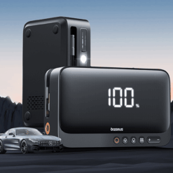 BASEUS Компресор + фенер Power Bank/Car Jump Starter Energy 4in1 6000 mAh, 600A + Компресор + фенер /черен/  – C00245902111-00