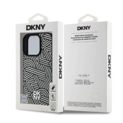 DKNY Калъф Apple iPhone 16 Pro, PU Leather Crosswalk Pattern Magsafe, слонова кост – DKHMP16LPGCWPKE