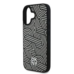 DKNY Калъф Apple iPhone 16, PU Leather Crosswalk Pattern Magsafe, слонова кост –