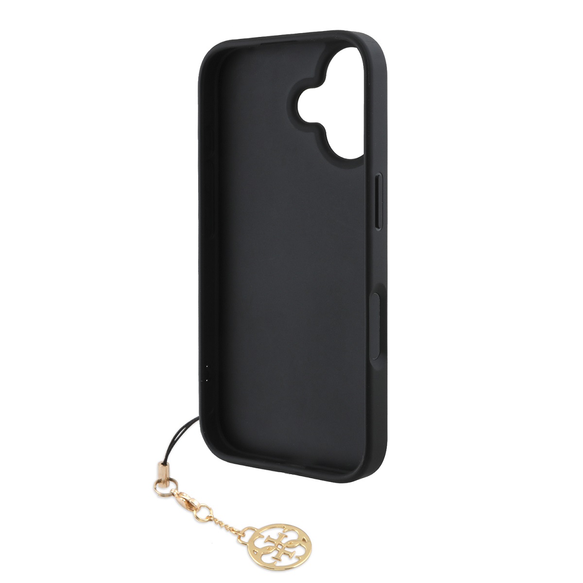 GUESS за Apple iPhone 16, 4G Charm Tone on Tone, сив – GUHCP16SGF4GCK