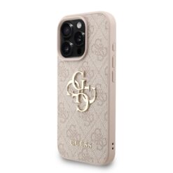 GUESS Калъф за iPhone 16 Pro Max, 4G Metal Logo + Wrist Strap