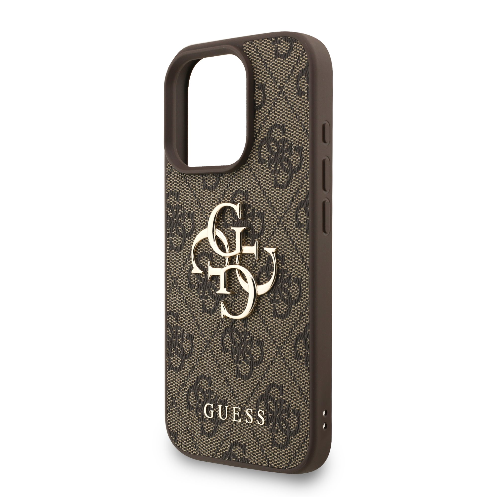 GUESS Калъф за iPhone 16 Pro Max, 4G Metal Logo + Wrist Strap