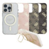 GUESS Калъф Apple iPhone 16 Pro, PC/TPU Electroplated Stand Camera Frame MagSafe + 3 Backgrounds – GUBPSBHMP16LF4P05