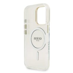 GUESS Калъф Apple iPhone 16 Pro, PC/TPU Electroplated Stand Camera Frame MagSafe + 3 Backgrounds – GUBPSBHMP16LF4P05