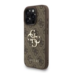 GUESS Калъф за iPhone 16 Pro, 4G Metal Logo + Wrist Strap