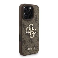 GUESS Калъф за iPhone 16 Pro, 4G Metal Logo + Wrist Strap