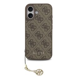 GUESS Калъф за iPhone 17, 4G Charm Tone on Tone, кафяв – GUHMP17SGF4GCW