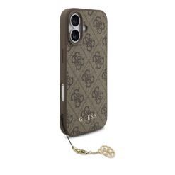 GUESS Калъф за iPhone 17, 4G Charm Tone on Tone, кафяв – GUHMP17SGF4GCW