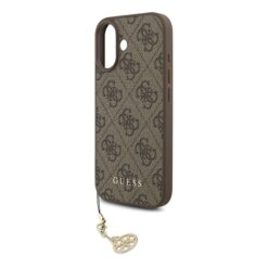 GUESS Калъф за iPhone 17, 4G Charm Tone on Tone, кафяв – GUHMP17SGF4GCW