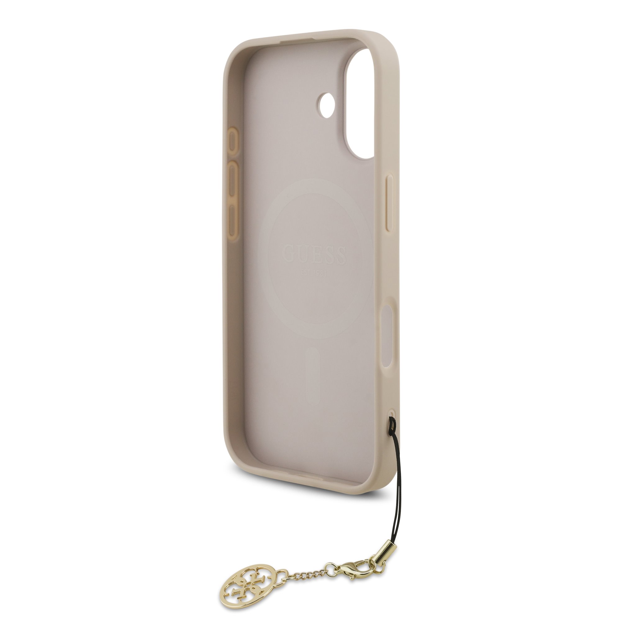 GUESS Калъф Apple iPhone 17, 4G Charm Tone on Tone, розов – GUHMP17SGF4GCP