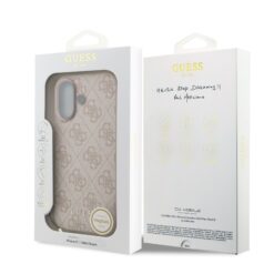 GUESS Калъф Apple iPhone 17, 4G Charm Tone on Tone, розов – GUHMP17SGF4GCP