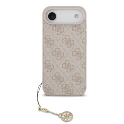 GUESS Калъф за iPhone 17 Air, 4G Charm Tone on Tone, розов