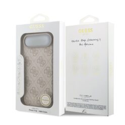 GUESS Калъф за iPhone 17 Air, 4G Charm Tone on Tone, розов