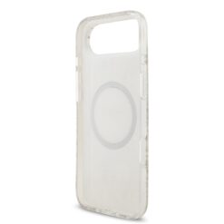 GUESS Калъф за iPhone 17 Air, IML Flowers Allover MagSafe + Wrist Strap, бял – GUHMP17MHCPOFPH