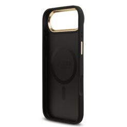 GUESS Калъф за iPhone 17 Air, PU Leather 4G Gold Frame MagSafe