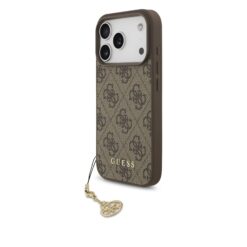 GUESS Калъф Apple iPhone 17 Pro, 4G Charm Tone on Tone, кафяв – GUHMP17LGF4GCW