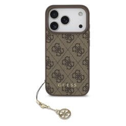 GUESS Калъф Apple iPhone 17 Pro, 4G Charm Tone on Tone, кафяв – GUHMP17LGF4GCW