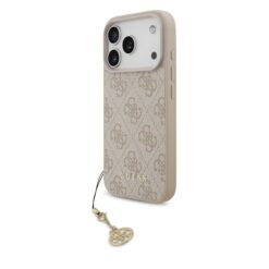 GUESS Калъф за iPhone 17 Pro, 4G Charm Tone on Tone, розов – GUHMP17LGF4GCP