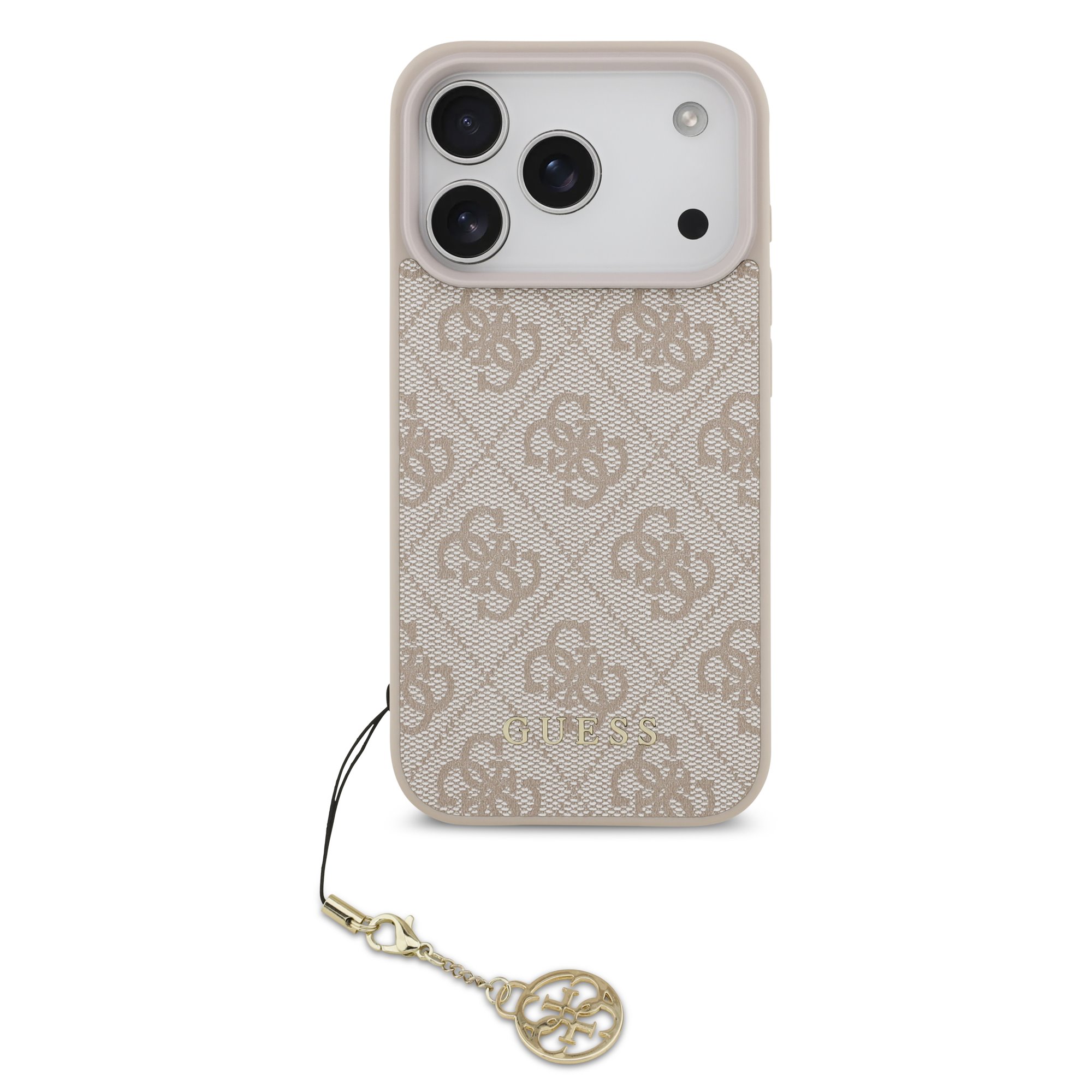 GUESS Калъф за iPhone 17 Pro, 4G Charm Tone on Tone, розов – GUHMP17LGF4GCP