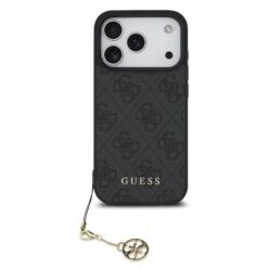 GUESS Калъф Apple iPhone 17 Pro, 4G Charm Tone on Tone, сив – GUHMP17LGF4GCK
