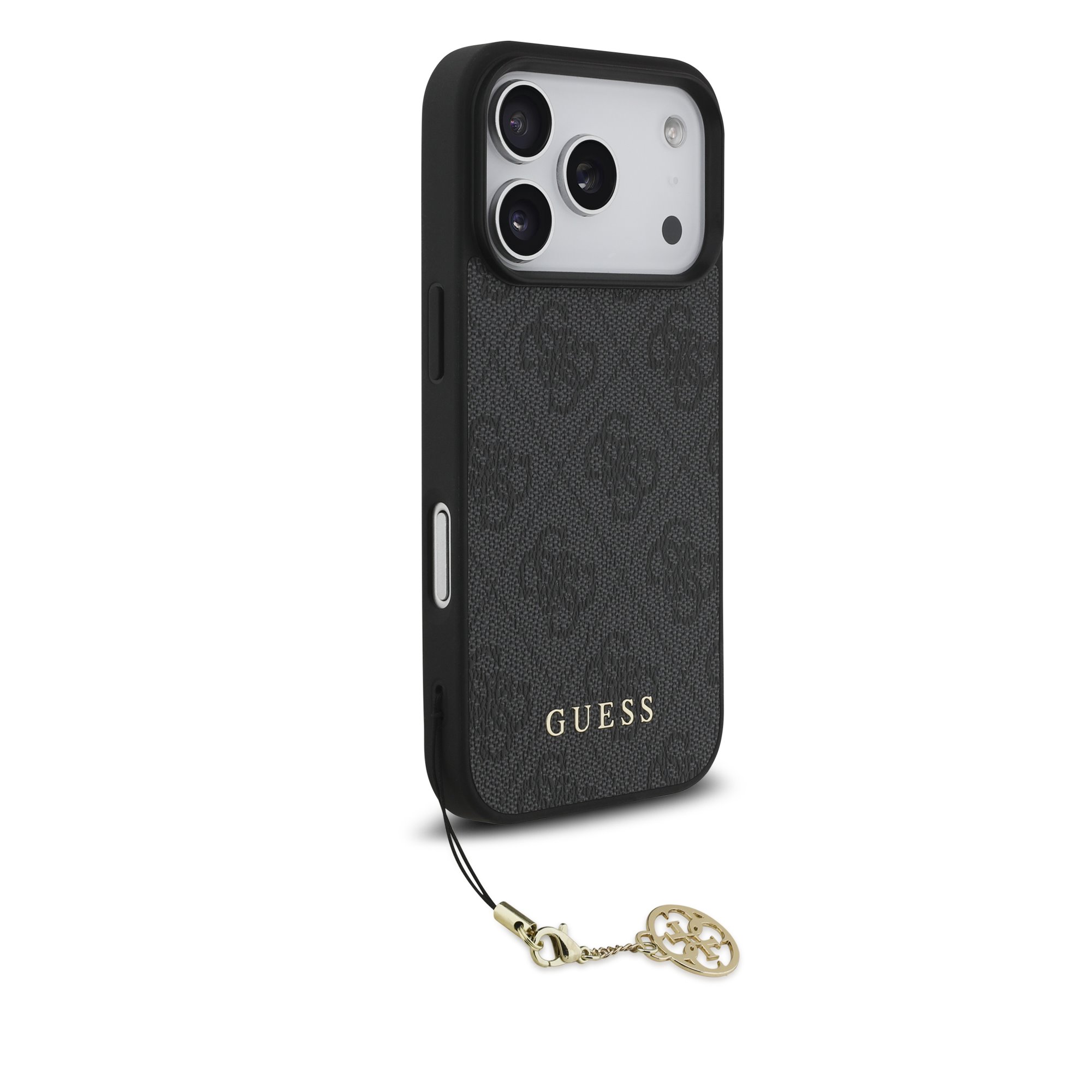 GUESS Калъф Apple iPhone 17 Pro, 4G Charm Tone on Tone, сив – GUHMP17LGF4GCK
