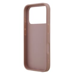 GUESS Калъф Apple iPhone 17 Pro Max, PU Fixed Glitter 4G Metal Logo, розов – GUHCP17XHG4SGP