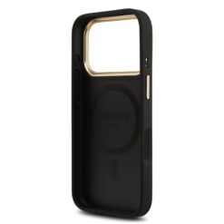GUESS Калъф за iPhone 17 Pro Max, PU Leather 4G Gold Frame MagSafe