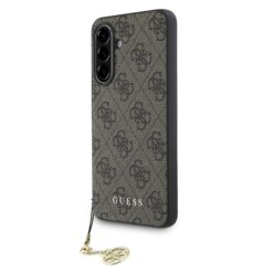 GUESS Калъф за Samsung A56 5G, 4G Charms, кафяв