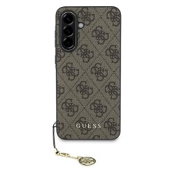 GUESS Калъф за Samsung A56 5G, 4G Charms, кафяв