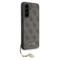 GUESS Калъф за Samsung A56 5G, 4G Charms, кафяв