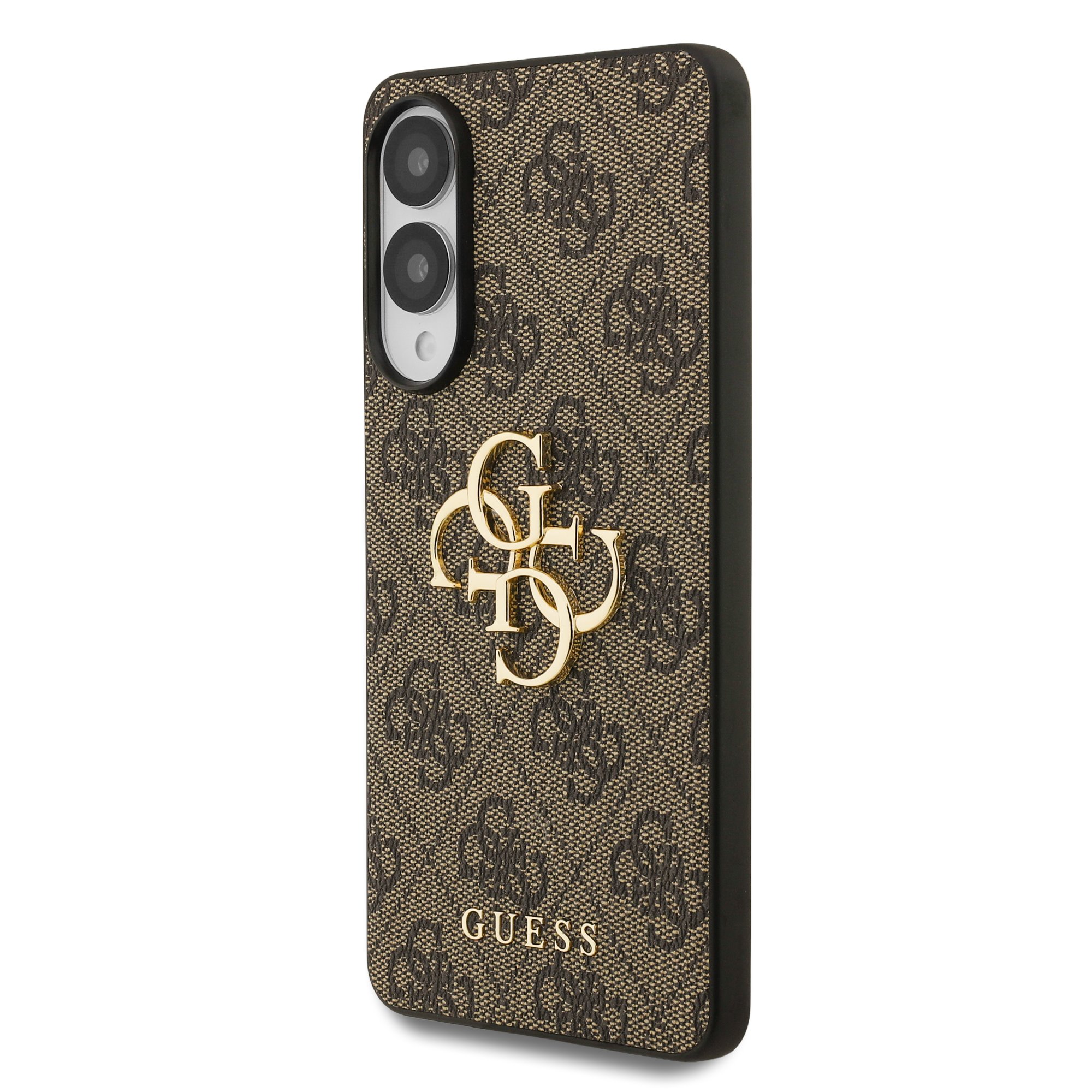 GUESS Калъф Samsung S25 Edge, 4G Metal Logo, кафяв –