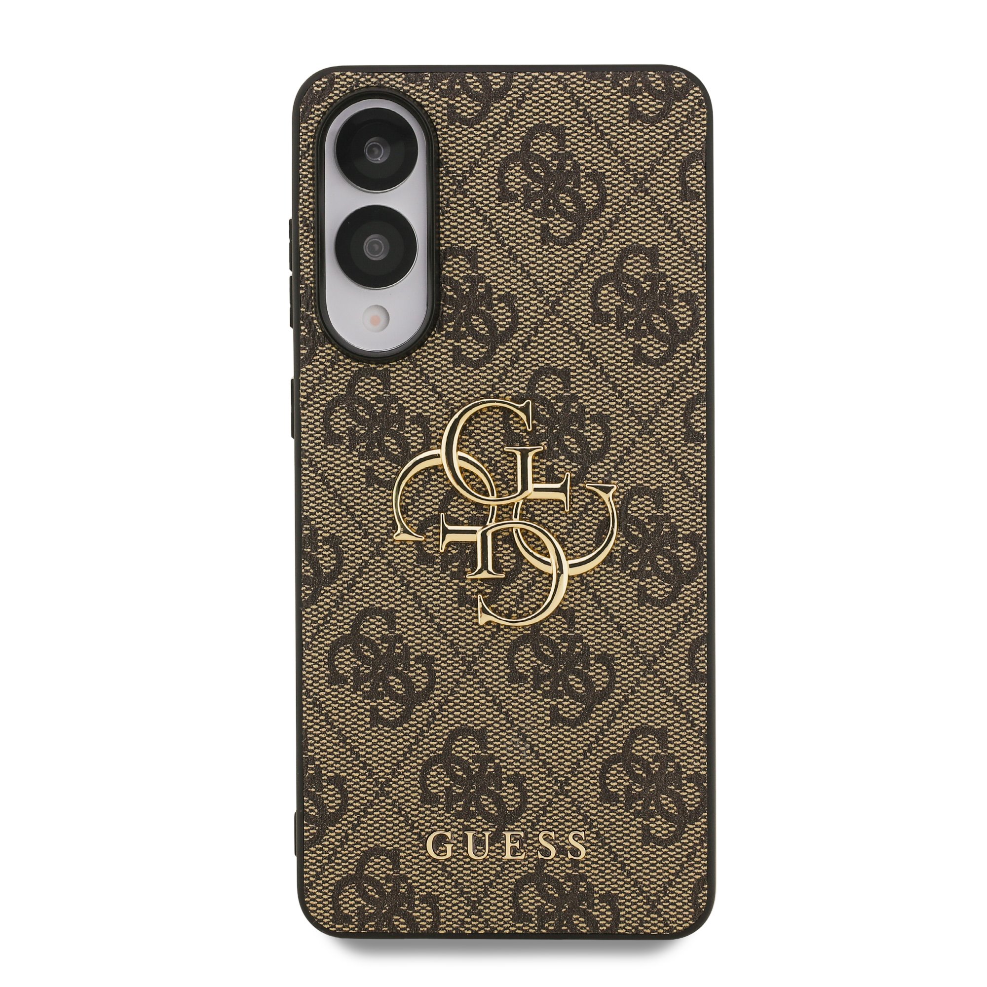 GUESS Калъф Samsung S25 Edge, 4G Metal Logo, кафяв –