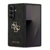 GUESS Калъф за Samsung Z Fold 7, PU 4G Metal Logo, черен