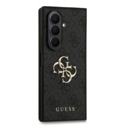 GUESS Калъф за Samsung Z Fold 7, PU 4G Metal Logo, черен