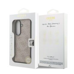 GUESS Калъф за Samsung Z Fold 7, PU Leather 4G Colored Ring MagSafe