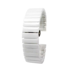 Каишка за Smart Watch 20мм, Ceramic Strap Slim, керамична /бяла/