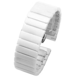 Каишка за Smart Watch 20мм, Ceramic Strap Slim, керамична /бяла/