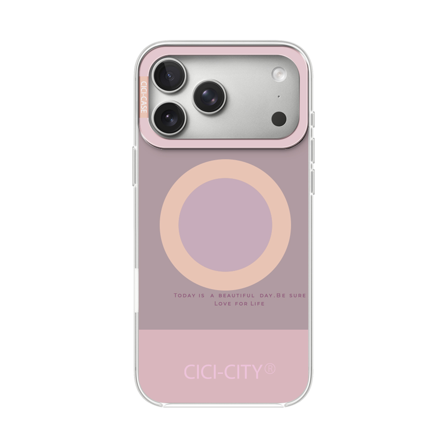 Калъф CiCi Candy Pastel MagSafe iPhone 16 Pro Max /лилаво-пудра/