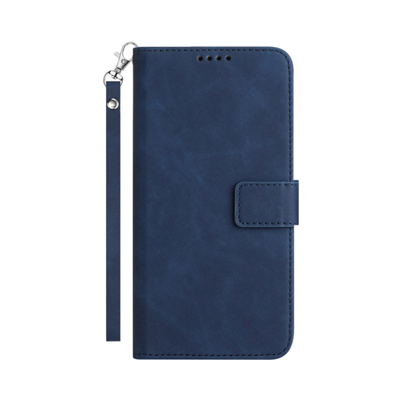 Кожен калъф за Apple iPhone 17 – Exclusive Wallet – Син