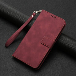 Калъф Exclusive Wallet Samsung S25 Edge /винен/