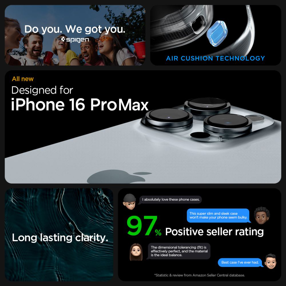 Калъф SPIGEN Ultra Hybrid Apple iPhone 17 Pro Max /черен мат/ – ACS10279