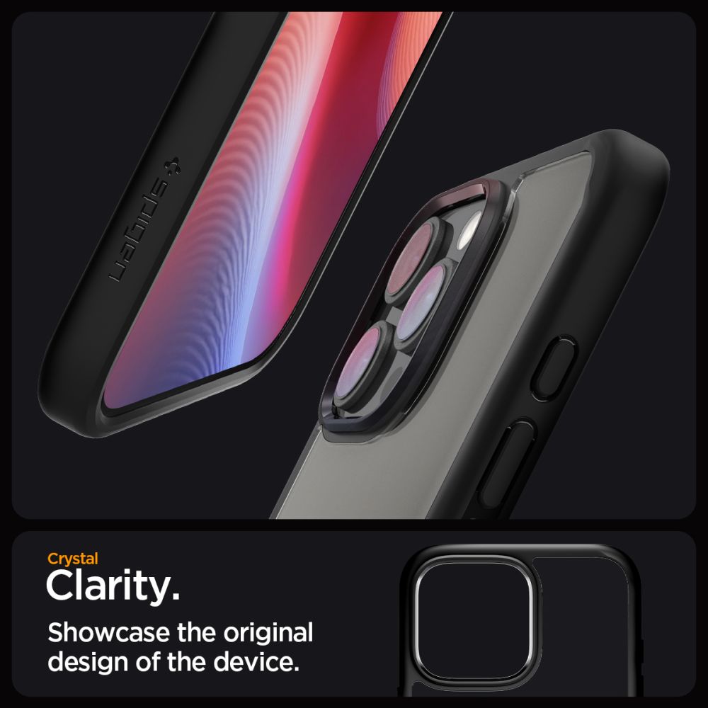 Калъф SPIGEN Ultra Hybrid Apple iPhone 17 Pro Max /черен мат/ – ACS10279