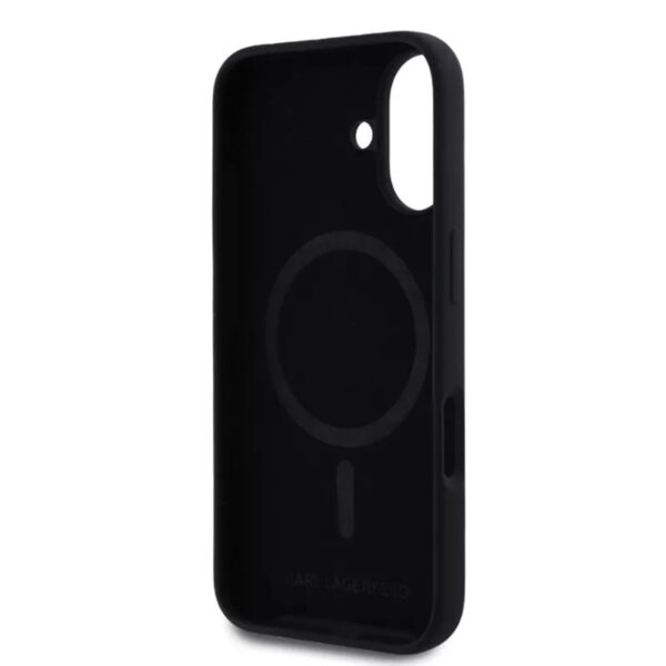 Karl Lagerfeld Калъф Apple iPhone 17 Air, Liquid Silicone K/C MagSafe /черен/ – KLHMP17MSCMKCRHK