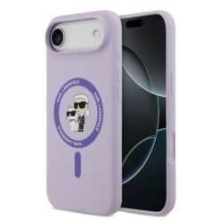 Karl Lagerfeld Калъф Apple iPhone 17 Air, Liquid Silicone K/C MagSafe /лилав/ – KLHMP17MSCMKCRHU