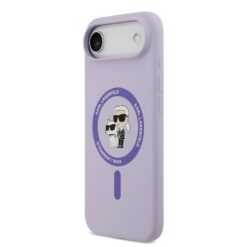 Karl Lagerfeld Калъф Apple iPhone 17 Air, Liquid Silicone K/C MagSafe /лилав/ – KLHMP17MSCMKCRHU