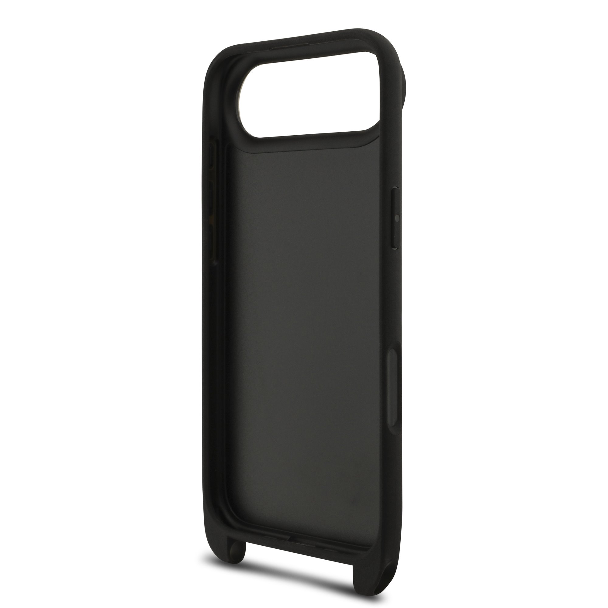 Karl Lagerfeld Калъф Apple iPhone 17 Air, Saffiano Metal K/C + Crossbody Strap /черен/ – KLHCP17MSAKCPBK