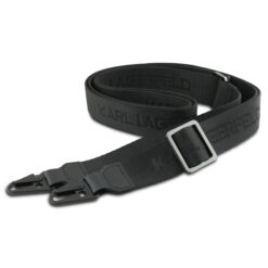 Karl Lagerfeld Калъф Apple iPhone 17 Air, Saffiano Metal K/C + Crossbody Strap /черен/ – KLHCP17MSAKCPBK